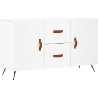Syfax Sideboard Weiß 100x36x60 cm Holzwerkstoff