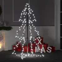 The Living Store Weihnachtsbaum in Kegelform 160 LEDs Indoor & Outdoor 78x120 cm