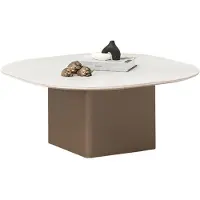 AEA Stilvoller Weißer Couchtisch – Runder Tisch für Ihr Wohnzimmer und Designermöbel