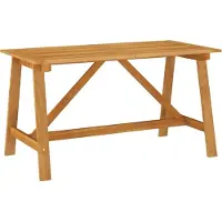 Syfax Garten-Esstisch 140x70x73,5 cm Akazie Massivholz