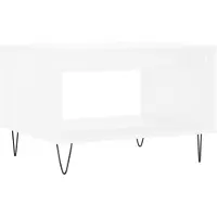 Syfax Couchtisch Weiß 60x50x40 cm Holzwerkstoff