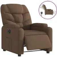 Syfax Relaxsessel Elektrisch Braun Stoff