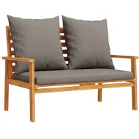 Syfax Gartensofa 120 cm mit Kissen Massivholz Akazie