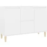 Syfax Sideboard Weiß 103,5x35x70 cm Holzwerkstoff