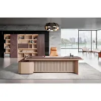 AEA Büro Tisch Bürotisch Arbeitstisch Schreibtisch Büromöbel Holz Beige