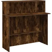 Syfax Empfangstheke Räuchereiche 100x50x103,5 cm Holzwerkstoff