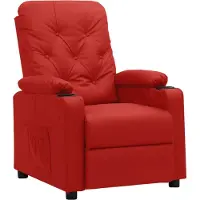 Syfax Relaxsessel Weinrot Kunstleder
