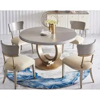 AEA Ess Stuhl Zimmer Set Sitz Garnitur 4x Stühle Modern Polster Lehn Design Holz