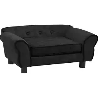 Syfax Hundesofa Schwarz 72x45x30 cm Plüsch