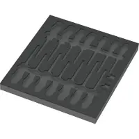 Wera 9811 Schaumstoffeinlage VDE Schraubendreher Set 1, ohne Werkzeug, 344 x 30 x 392 mm