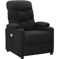 Syfax Massagesessel Schwarz Stoff