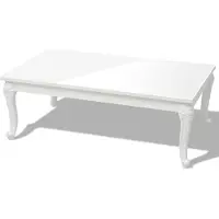 Syfax Esstisch 80x80x76 cm Hochglanz-Weiß