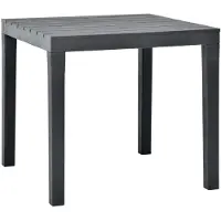 Syfax Gartentisch Anthrazit 78x78x72 cm Kunststoff