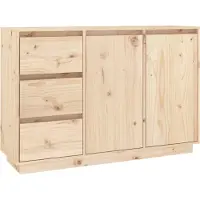 Syfax Sideboard 111x34x75 cm Massivholz Kiefer