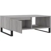 Syfax Couchtisch Grau Sonoma 90x60x35 cm Holzwerkstoff