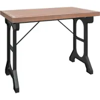 Syfax Esstisch 110x65x82 cm Massivholz Tanne und Eisen