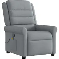 Syfax Massagesessel Hellgrau Stoff