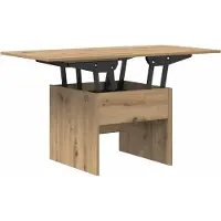 Syfax Couchtisch Artisan-Eiche 55 x 54,5 x 45 cm Holzwerkstoff