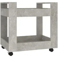 Syfax Bürowagen Betongrau 60x45x60 cm Holzwerkstoff