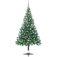 Syfax Künstlicher Weihnachtsbaum Beleuchtung Kugeln 120cm 230 Zweige