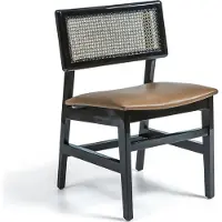 AEA Esszimmer Stuhl Schwarz Holzstuhl Möbel Polster Sitz Design Modern
