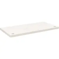 Syfax Schreibtischplatte Weiß 80x40x2,5 cm Massivholz Kiefer