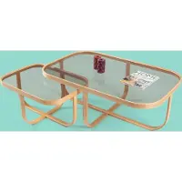 AEA Rechteckige Couchtische Designer Wohnzimmer Tische 2x Sofatische 2tlg