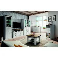 Xl Moebel Gmbh Wohnwand Wohnzimmer Set Vitrine Lowboard Wandregal 3tlg Set Wohnwände Holz