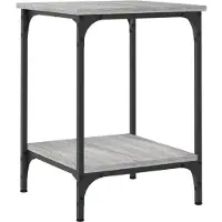 Syfax Couchtisch Grau Sonoma 40x40x55 cm Holzwerkstoff
