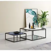 AEA Doppel Set 2x Couchtisch Kaffeetisch Beistelltisch Design Wohnzimmertisch Tische