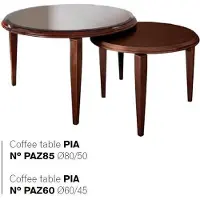 AEA Couchtisch Beistelltisch Tisch Kaffee Holztisch Rund Tische Holztische Möbel