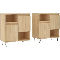 Syfax Sideboards 2 Stk. Sonoma-Eiche Holzwerkstoff