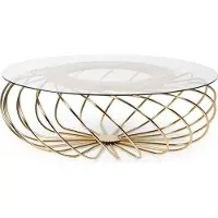 AEA Edelstahl Couchtisch mit Glasplatte modern und elegant