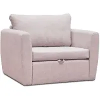 Beautysofa Schlafsessel LUNA, Rosa, Loungesessel mit Bettfunktion, Bettkasten, Veloursstoff