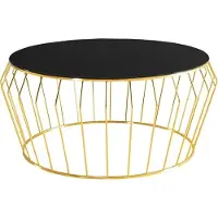 AEA Kaffeetisch Gold Wohnzimmer Couchtisch Tisch Beistelltisch Sofatisch