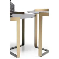 AEA Moderne Couchtisch Garnitur Stilvoller Beistelltisch Metallrahmen