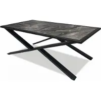 AEA Couchtisch Beistelltisch Marmoroptik Metallgestell Industrial Design