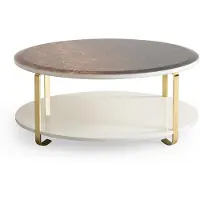 AEA Couchtisch Wohnzimmer Rund Möbel Luxus Holz Modern Design