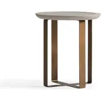 AEA Kaffeetisch Sofatisch Couchtisch Beistelltisch Gold Wohnzimmer Metall