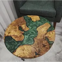 AEA Couchtisch Braun Rund Luxus Design Hochwertig Holz Möbel Wohnzimmer Couchtisch