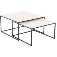 AEA Modern Weiß Couchtisch 2x Couchtische Wohnzimmer Hochwertig Möbel Designer