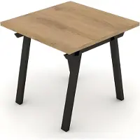 AEA Couchtisch Beistelltisch Holztisch Quadratisch Metallbeine Arbeitszimmer