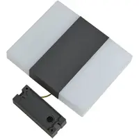 LINDBY LED-Außenwandleuchte Branor, Alu, anthrazit, IP54