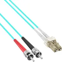 Efbe-Schott GmbH Duplex Jumper LC-ST 50/125µ, OM3, LSZH, aqua, 2.0mm, 25m, LWL Patchkabel sind definierte Kompon