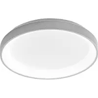 Gea Luce Krizia - Dimmbare LED-Deckenleuchte 30W 3000K - Warmes Licht 2600lm, opaler Diffusor, satinweißer Rahmen, IP20, T.27 cm, modernes Design