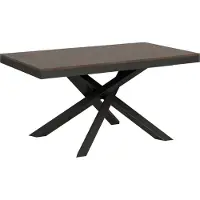 Itamoby Ausziehbarer Tisch 90x160/264 cm Volantis Evolution Walnuss Anthrazit Gestell