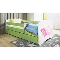 RAUMHIRSCH FURNITURE Kinderbett Jugendbett Fee mit Flügeln 70x140, 80x160, 80x180 cm - Komplettset mit Schublade & Rausfallschutz