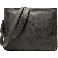 Fritzi aus Preußen Schultertasche Mimie02 Vintage Hobo Bag Black Idol anthrazit