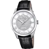 Candino Herren Uhr Analog Casual Leder Armbanduhr Classic schwarz D2UC4710/B