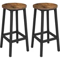 Vasagle Barhocker Barstühle (Set, 2 St., 2er), bis 100kg belastbar, 32x32x65cm, CBL32
